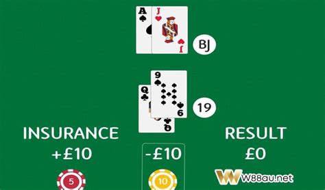 blackjack insurance example.